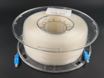 Cordão de revestimento de fibra óptica transparente de modo único 100 m
