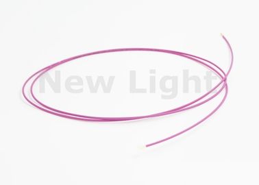 Único modo do cabo de fibra ótica simples roxo da cor com a luva de proteção da fibra