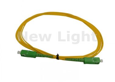 SC APC - do cabo de remendo de fibra ótica do SC UPC 3M ligações em ponte da fibra/único modo