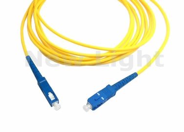 SC de 3 medidores ao cabo de remendo da fibra do SC, ligações em ponte simples da fibra do único modo para a rede