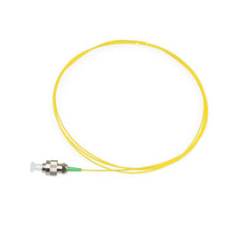 Cabo de remendo amarelo da fibra ótica da cor FC, tranças da fibra do único modo do diâmetro de 0.9MM