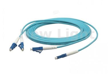 3M LC ao cabo de fibra ótica do LC, cabo de fibra ótica frente e verso azul do único modo OM3
