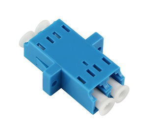 Adaptador da fibra do único modo de material plástico, adaptador azul da fibra do LC para FTTH