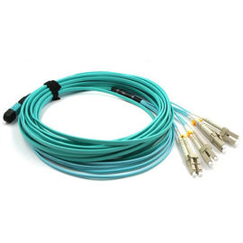 Cabo do material MPO MTP do PVC/LSZH, cabo feito sob encomenda do cabo de remendo da fibra ótica do comprimento