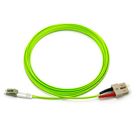 OM5 cabo LC UPC do remendo da fibra ótica do duplex de 1 M - modo do PVC do SC multi