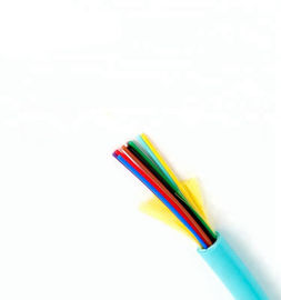 Distribuição interna personalizada multimodo da cor OM3 do cabo de fibra ótica de FTTH 12