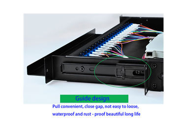 Quadro de distribuição multimodo 24LC da fibra ótica do tamanho padrão/montagem em rack do SC projeto