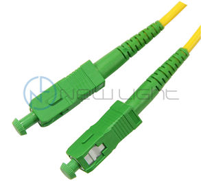 Baixo cabo de remendo de fibra ótica verde do SC LC da perda de inserção