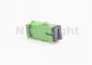 Adaptador da fibra ótica do SC da cor verde FTTH com a tampa protetora contra poeira articulada ROSH aprovada