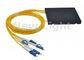 Modo do divisor do PLC divisor/1x4 da fibra ótica do ABS de FTTH único com o conector do LC UPC