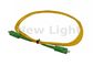 SC APC - do cabo de remendo de fibra ótica do SC UPC 3M ligações em ponte da fibra/único modo