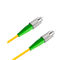 Núcleo de fibra ótica da palavra simples do cabo da palavra simples 3,0 do único modo de cabo de remendo do amarelo de FC APC
