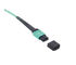 Cor azul MPO - modo de fibra ótica do PVC/LSZH do cabo de remendo do cabo da fibra de MPO multi