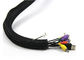 A fibra ótica à prova de fogo da rede da proteção utiliza ferramentas o ANIMAL DE ESTIMAÇÃO preto/chama de nylon - luva retardadora do cabo