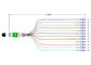 MPO APC AO LC ventilam para fora 0.9mm cabo de remendo ótico do módulo simples de 12 fibras