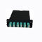 O módulo MPO-24 da gaveta do único modo FHD MPO ao duplex de 12x LC, datilografa A, 24 fibras OS2