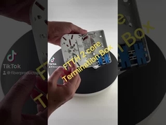 Caixa de terminação de FTTH de plástico interior, 2 Caixa de terminação de cabo de saída de fibra de parede