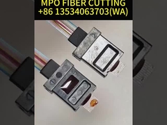 Cable de fibra MPO verde Multi Mode OM3 8 Core 10 Meter Para QSFP / Transceptor