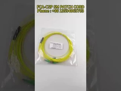 LC Unitboot OM4 Magenta Cable Duplex Fibra Óptica Patch Cord 50 / 125 Tipo de puxagem