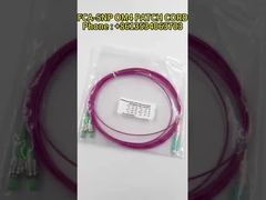 LC Unitboot OM4 Magenta Cable Duplex Fibra Óptica Patch Cord 50 / 125 Tipo de puxagem