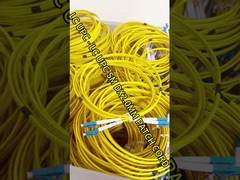 LC - LC de modo único 9/125 Cabo de fibra óptica de PVC amarelo Fibra dupla 2.0 / 3.0 mm