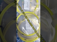 Duplex Fibra Óptica Patch Cord 2.0mm 2m LSZH E2000 APC Conector Amarelo
