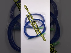 SC Indoor Simplex blindado UPC e APC Fibra Óptica Patch Leads