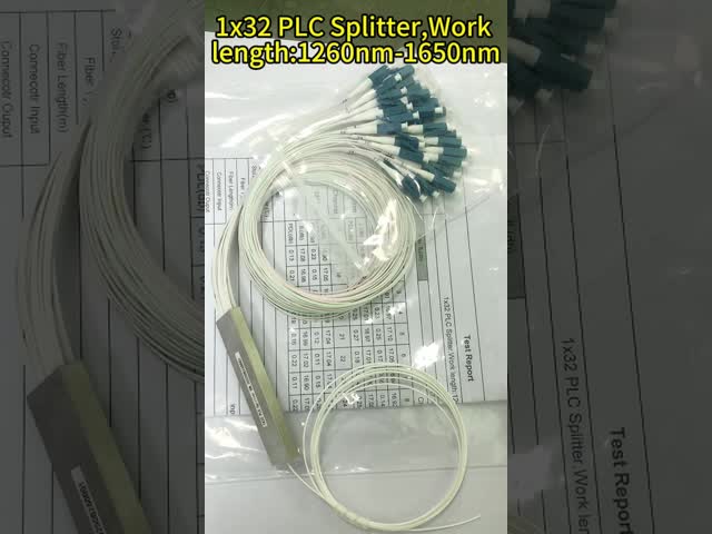 comprar 1x8 divisor de fibra óptica com conector SC/APC e tubo de aço inoxidável para aplicações FTTH online manufacture