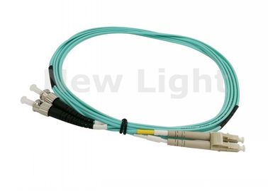 Conector 50/125 frente e verso multimodo do polonês do UPC do cabo do PVC do cabo de remendo da fibra do ST do LC
