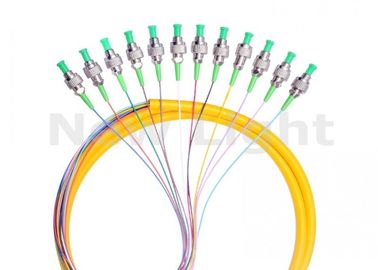 Trança simples da fibra ótica do Fanout do núcleo dos cabos de ligação em ponte FC da fibra ótica do único modo UPC 12