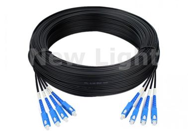 Duplex Singlemode do cabo de fibra ótica do único modo de 4 núcleos, cabo de fibra ótica do SC de 100M G657A
