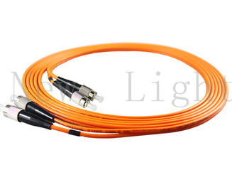FC - PVC de fibra ótica do modo do cabo de remendo de FC multi/LSZH 0,9/2,0/3,0 milímetros