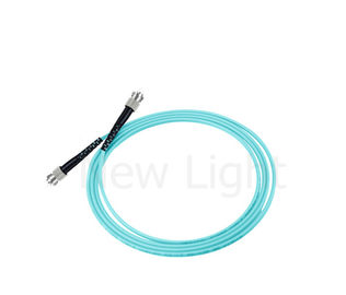 O remendo multimodo da fibra ótica de ST-ST cabografa do Aqua da palavra simples 2,0 ou 3,0 o milímetro do cabo da cor