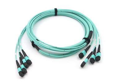 48 cabo do tronco MPO MTP do cabo de remendo da fibra, 4*12 ligação em ponte ótica da fibra MPO