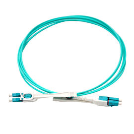 Lc - cabo de remendo de fibra ótica do duplex do Lc, cabo de remendo da fibra ótica do único modo