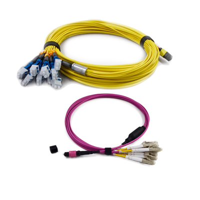 comprar perda de inserção do PVC/LSZH do cabo de remendo da fibra ótica de 3.0mm G657A1 MPO MTP baixa online manufacture