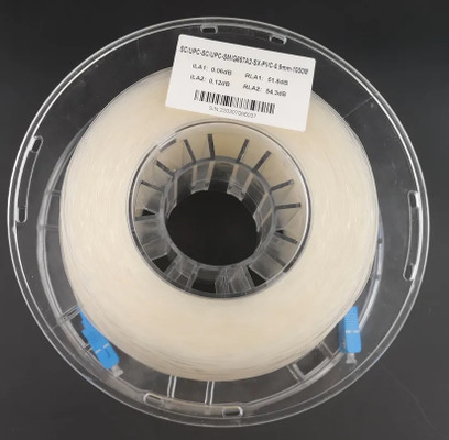 comprar 15m Fibra Óptica Patch Cord 0.9mm Indoor Simplex Os2 SC LC Invisível online manufacture