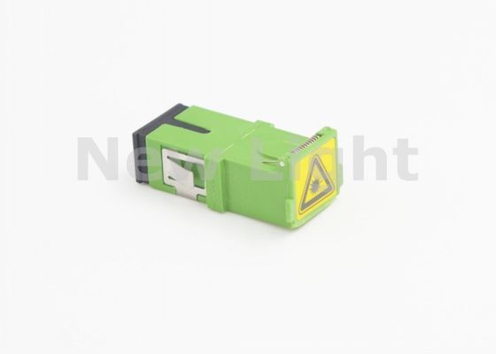 comprar Adaptador de fibra óptica verde SC Simplex com cobertura de poeira articulada ROSH aprovado para aplicações FTTH online manufacture