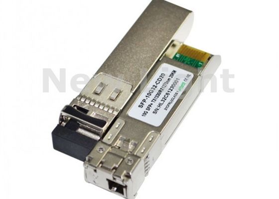 comprar Transceptor SFP+ BiDi de Fibra Óptica Simples de 10G com Distância de Transmissão de 20KM para Gigabit Ethernet online manufacture