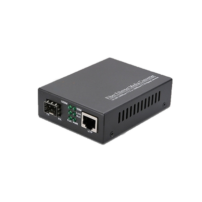 comprar 10/100/1000M Convertidor de mídia de modo único LC Transceptor de fibra óptica SFP online manufacture