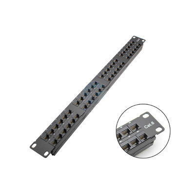 comprar Painel de Patch RJ45 de 24 Portas, Altura 1U, com Construção Metálica para Redes Ethernet Montáveis em Rack online manufacture