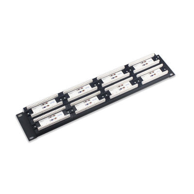 comprar RoHS Certified Shielded 24 Port RJ45 Ethernet Patch Panel com gestão de cabos online manufacture