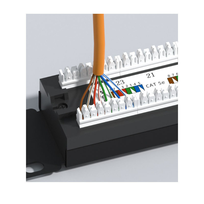comprar Metal RJ45 Ethernet Patch Panel com Cable Management 1U Height Shielded Compatibilidade para online manufacture