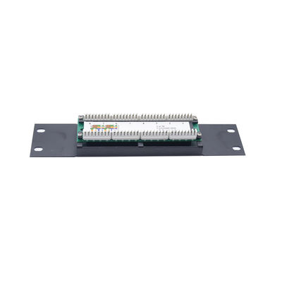 comprar Painel de Patch RJ45 Pré-terminado em Metal Preto com Altura 1U 2U e Gerenciamento de Cabos para Redes Ethernet online manufacture
