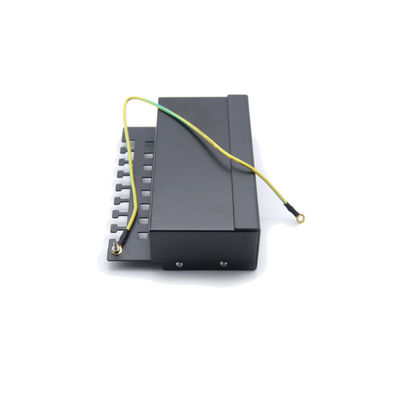 comprar Painel de Patch RJ45 Metálico Montável em Rack 1U Preto com Terminação IDC 110/Krone para Redes Ethernet Cat6a online manufacture