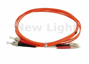 comprar Cabo de fibra ótica 9/125 alaranjado do duplex do único modo do LC FC com o conector do polonês do UPC online manufacture
