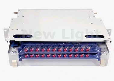 comprar Quadro de distribuição ótico branco de ODF, 19 porto do painel de remendo 24 da fibra ótica da polegada ODF online manufacture