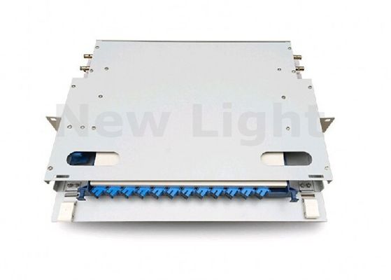 comprar Quadro de distribuição de fibra óptica ODF de 19 polegadas Núcleo de 12 portas com tamanho padrão para aplicações CATV e FTTH online manufacture
