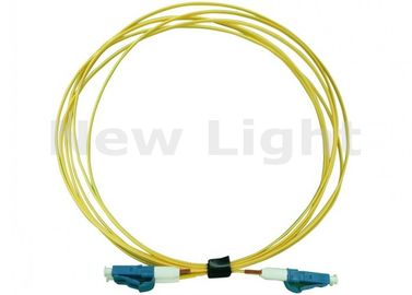 comprar Cabo de remendo amarelo da fibra do LC LC, material do PVC cabo de fibra ótica de uma palavra simples de 3 medidores online manufacture