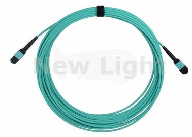 comprar 10 medidores 12 retiram o núcleo do cabo de fibra ótica multimodo, cabo de remendo verde da fibra 10G OM3 online manufacture